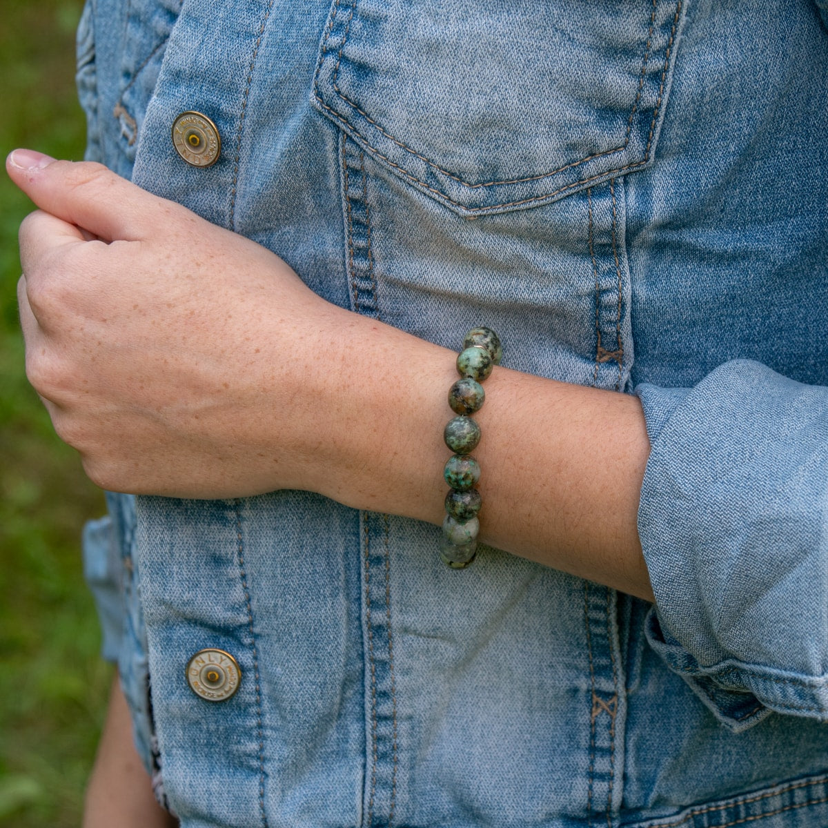 Bracelet Kamelia en pierres naturelles de Turquoise africain - SLOYA